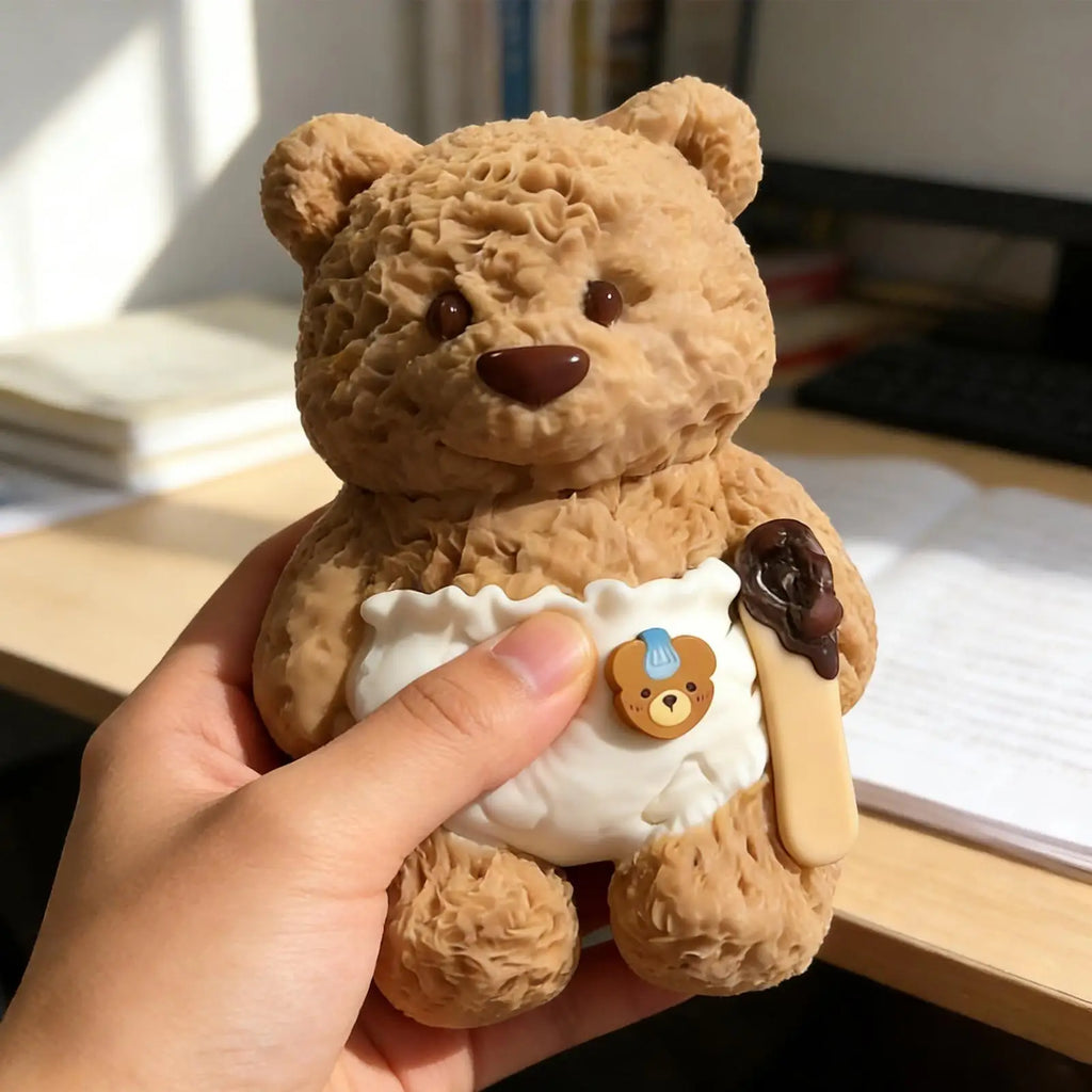 Squeeze Fidget Toys Cute Bear Slow-Rising Stress Ball Stretchy Animal Relief Fidget Toys For Men Women Kids Girls Boys Home Zpaxo