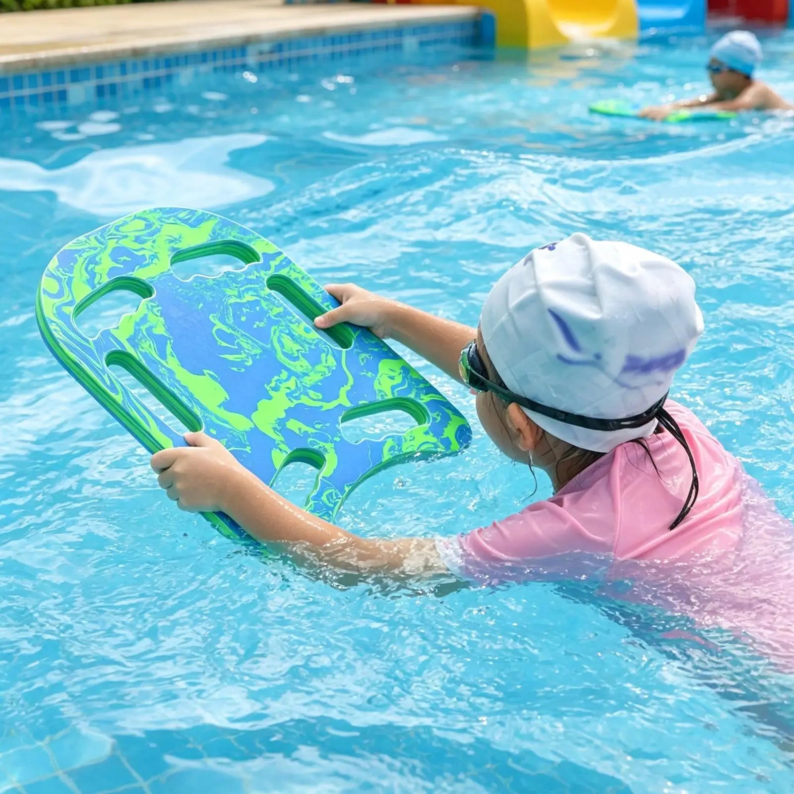 Swim Board Multi-hole Handle Kick Swimming Training Aid Beginners