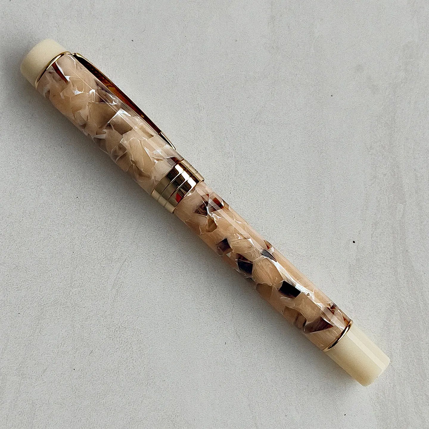 Jinhao 100 Fountain Pen Commemorative Resin Good Pen Nib 18 KGP Gold Sandwiched Thin Tod Small Business Office Gift Pen Zpaxo