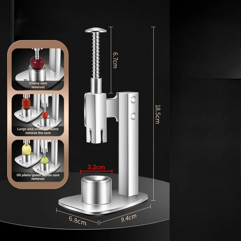 2025 New 304 Stainless Steel Oil Orange Corer Multi-purpose Press Type Cherry Corer Household Labor-saving Jujube Core Remover Zpaxo