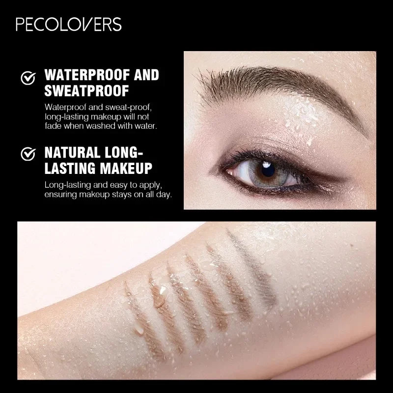 1PC Colorful Development, Anti-smudge,Black/brown/gray, Long-lasting Natural Matte Finish, 2-in-1 Eyebrow Pencil Zpaxo