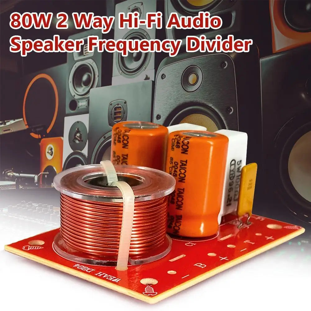 2 Way Hi-fi Audio Crossover Filter 120W Speaker Frequency Divider Zpaxo Default Title