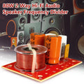 1Pcs 2 Way Hi-Fi Audio Crossover Filter 120W Speaker Frequency Divider Stereo Crossover Filters55 Hz-20k Hz for Speaker Zpaxo Default Title