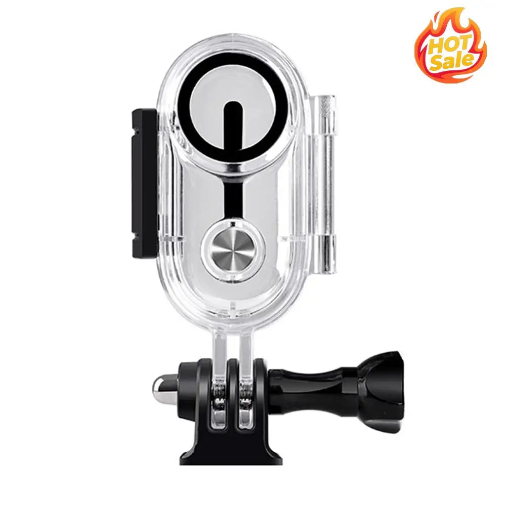 40m Waterproof Camera Protective Housing Case Camera Protective Case Buckle Design Transparent Protective Shell for Insta360 Go3 Zpaxo