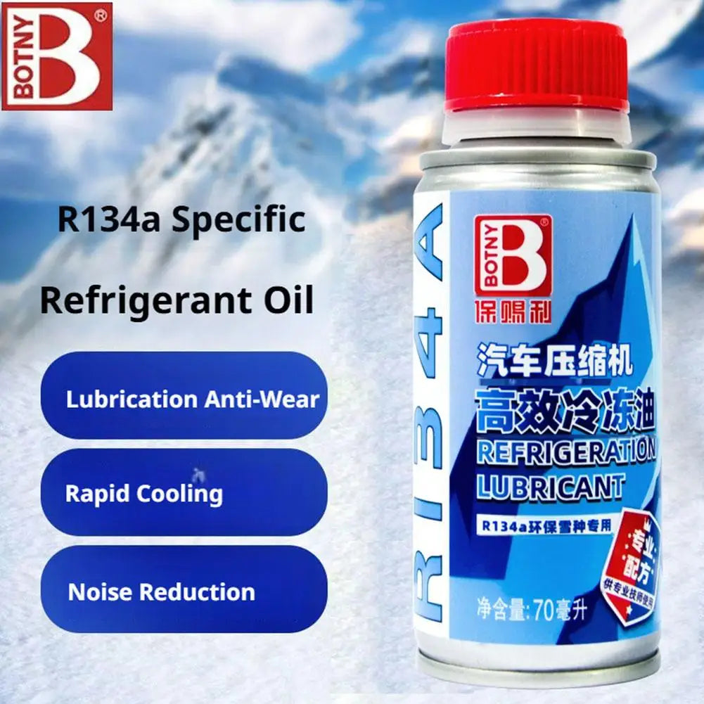 New 1/2/3/5PCS 70ML R134a Car AC Compressor Lubricant Oil Improve Cooling Efficiency Reduce Noise Protect Air Conditioning Parts Zpaxo