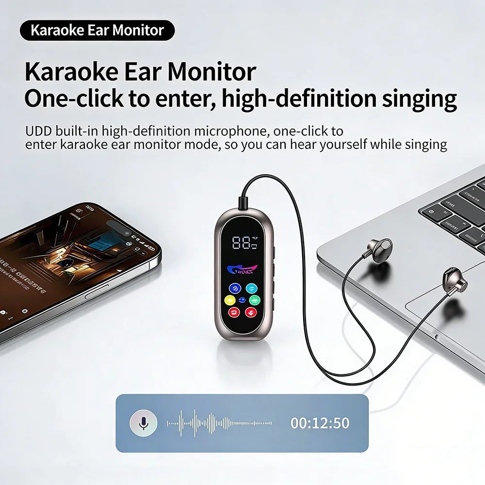 KEBIDUMEI Clip-on Earphones Bluetooth 5 4 Headphones Gaming Headsets
