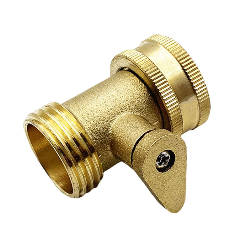3/4 Garden Hose Shutoff Valve Brass Water Hose Faucet Connector For Garden Watering Coupler Joint Connect Repair Zpaxo 1pc