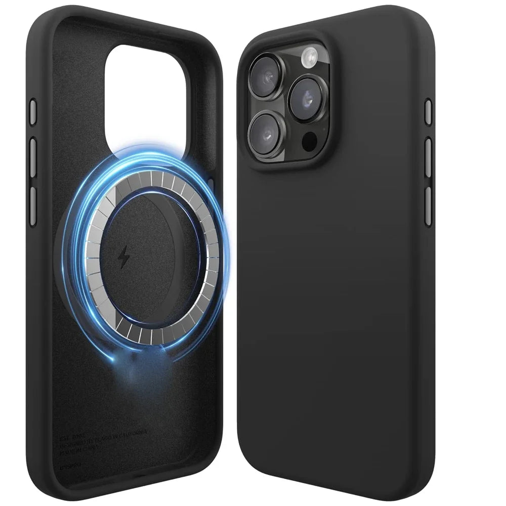 UYUXIO Liquid Silicone Magnetic Phone Case Iphone 15 14 13 12 Max
