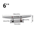 316 Stainless Steel Mooring Cleat Polished Finish Foldable Design Zpaxo 6inches