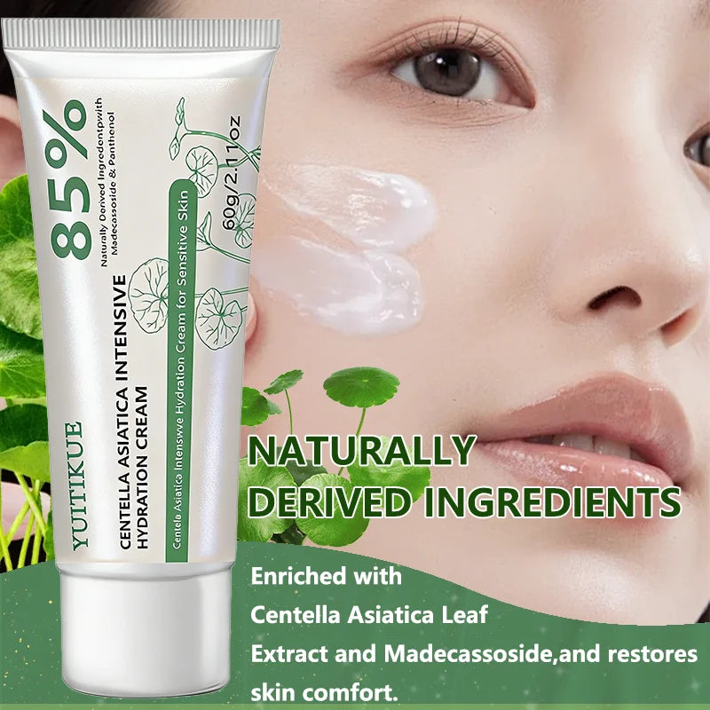 YUITIKUE Centella Asiatica Hydration Cream | Sensitive Skin 60g Face Moisturizer Cream Zpaxo