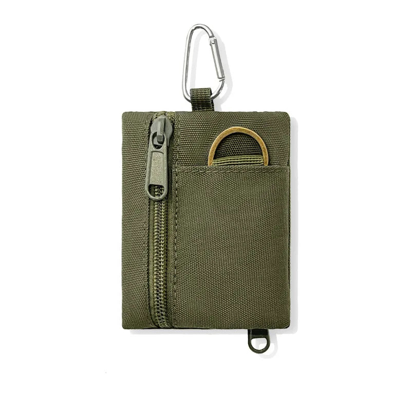 Mini Coin Purse Key Pouch Casual Nylon Zipper Sports Storage Bag Zpaxo army green