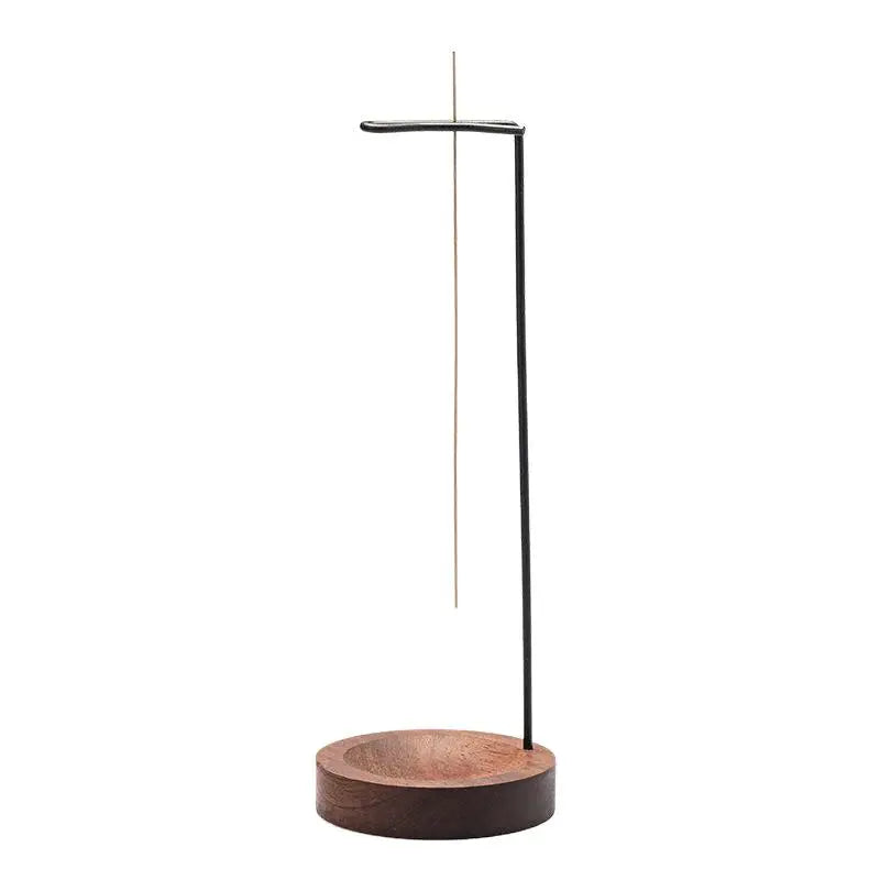Upside Down Incense Burner – Wood & Metal Anti-Ash Stick Holder
