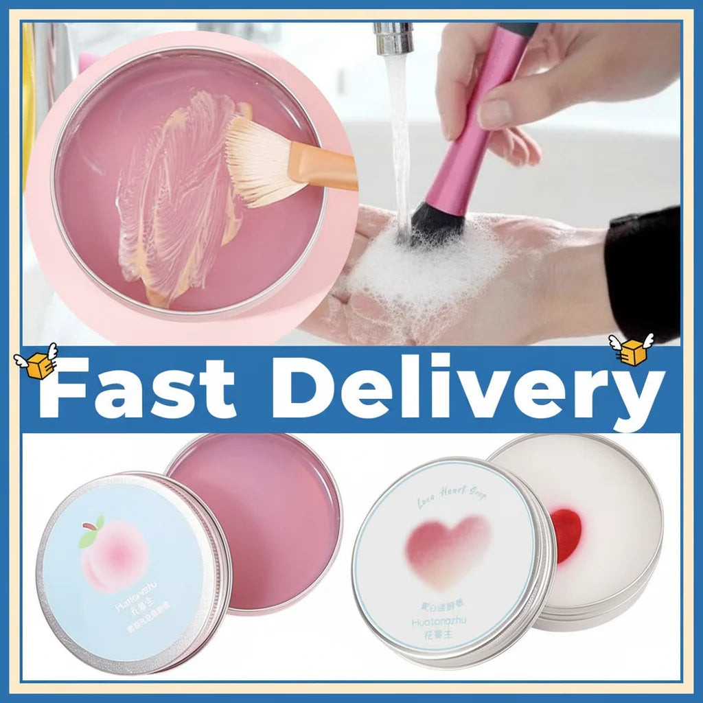 Eelhoe Natural Makeup Brush Cleaner Soap – Portable & Travel Makeup Brush Cleaner Zpaxo