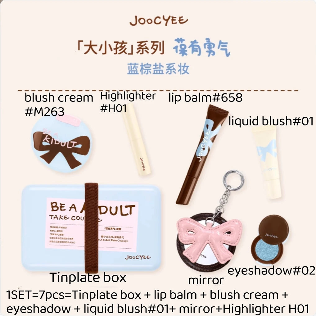 Joocyee Limited Makeup Be Kidult Series Multi-purpose Cream Blusher Zpaxo Set E 7pcs