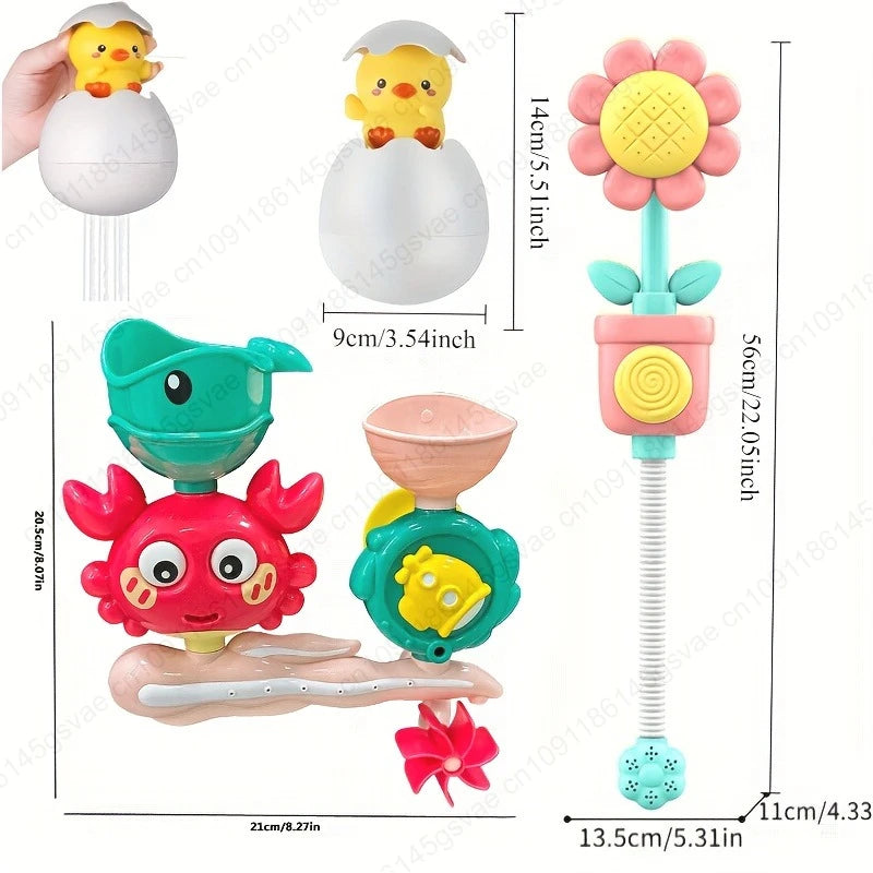Dutora Baby Bath Toys – DIY Water Spray Toys for Toddlers 0–3 Baby Bath Toy Set Zpaxo