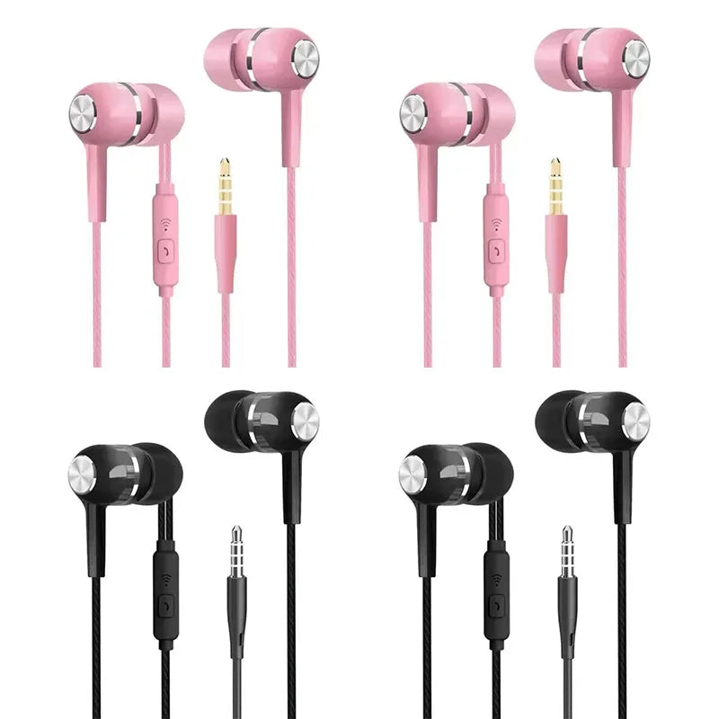 Wired Sport In-Ear Earphones with Mic & Volume Control 3.5mm