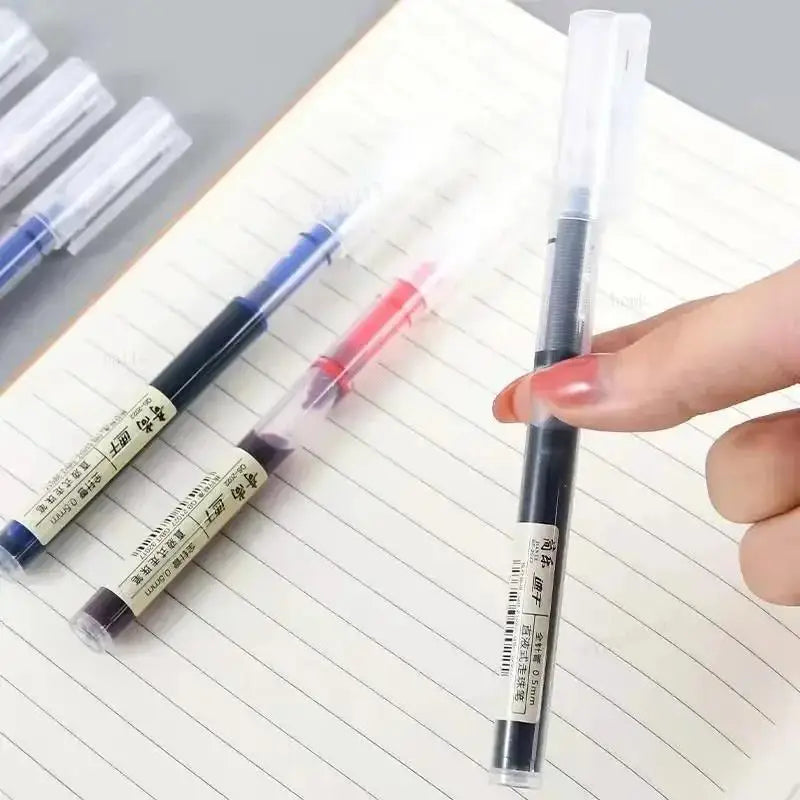 Gel Pens Office School Exam Sign Ballpoint Pen Blue Red Black Ink