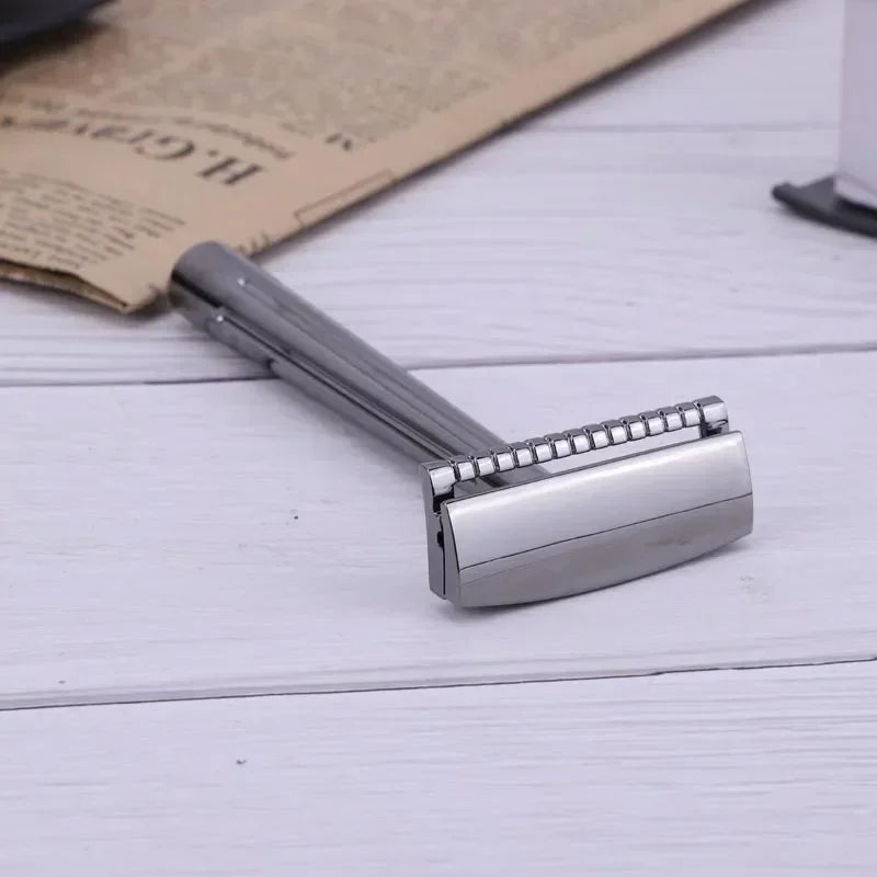 YAQI SE Katana Single Edge Safety Razor – Black Chrome Men's Single Edge Safety Razor Zpaxo
