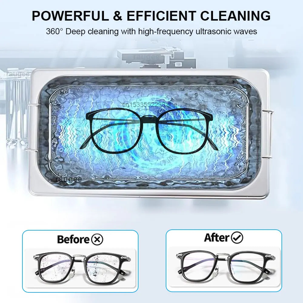 Ultrasonic Cleaner 40KHZ Frequency Vibration Washing Bath Jewelry