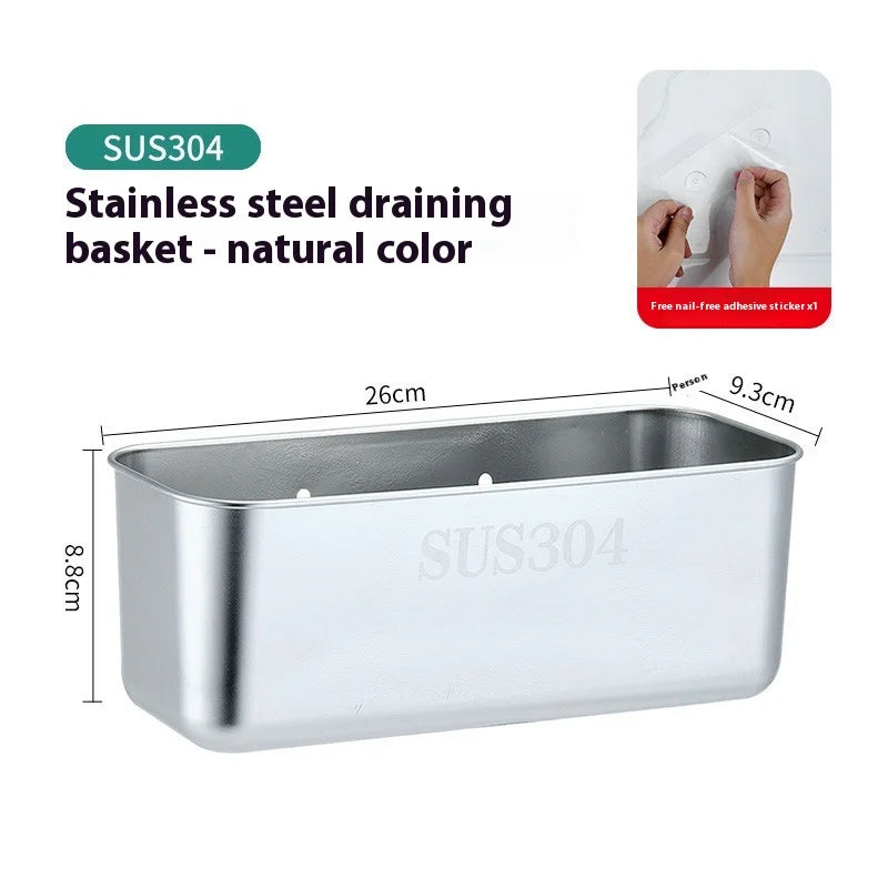 304 Stainless Steel Sink Asphalt Basket Dishwasher Dishwasher Water Pool Hanging Garbage Filter Rack Filter Storage Rack yuzi Zpaxo