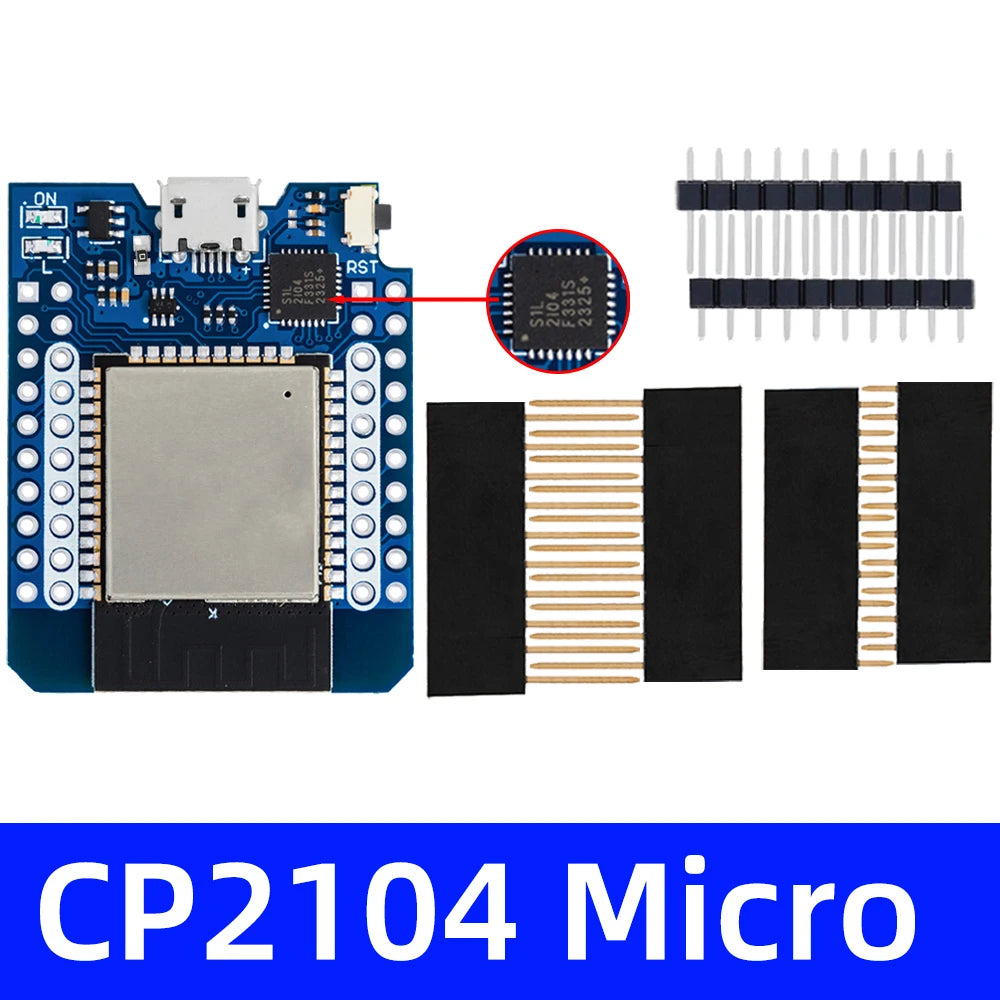 Wemos D1 Mini Iot Development Board ESP8266 ESP32 Dual-chip Wifi Zpaxo cp2104 micro