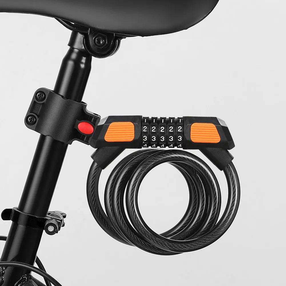 5 Digit Password Lock Anti-theft Portable Mountain Bike Safety
