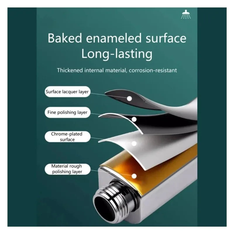 Shower Faucet Complete Shower Faucet High-pressure Showers Head with Adjustable High-Pressure Filter Portable One-Click Stop Zpaxo