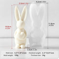 Easter Bunny Candle Silicone 3D Rabbit Bunny Egg Heart Aromatherapy Soap Gypsum Plaster Ornament Gift Mould Home Decor Zpaxo JZB-0252