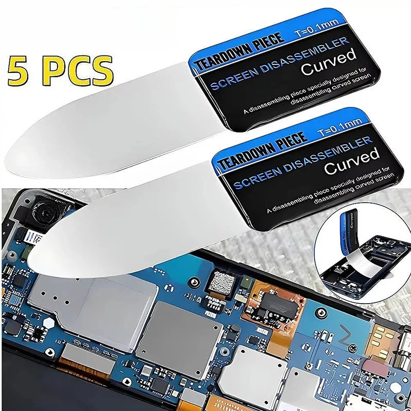 1- Stainless Steel Blade Soft Thin Pry Spudger Mobile Phone Tablet
