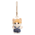 Cute Fluffy Cat Pendant Decoration Kawaii Bag Hanging Charm Ornaments Zpaxo Yellow