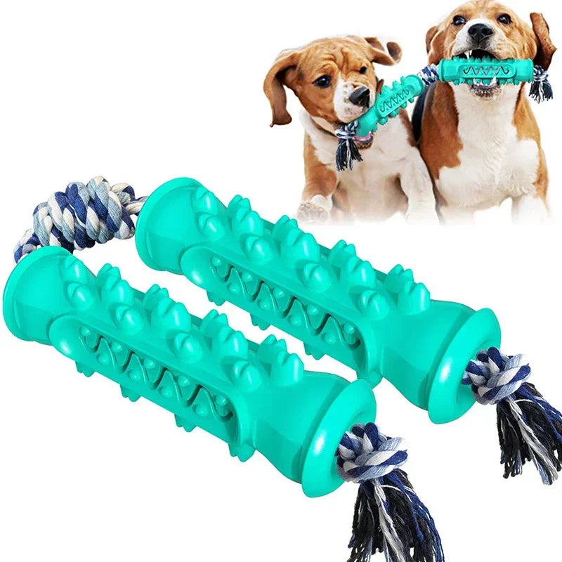 Rubber Dog Molar Toothbrush Toys Chew Cleaning Teeth Safe Puppy Dental Care Soft Pet Cleaning Toy Supplies Pet Accessories 1PC Zpaxo 10