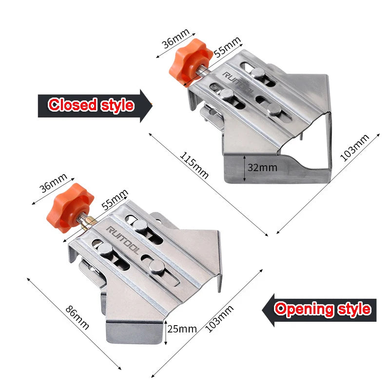 90° Right Angle Corner Clamp – Stainless Steel Woodworking Tool Corner Clamp Zpaxo