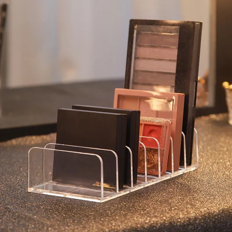 7-Compartment Clear Makeup Organizer – Vanity & Bathroom Storage Makeup Organizer Zpaxo size S 7