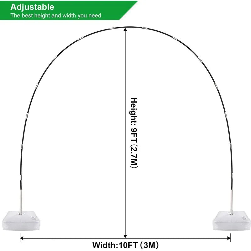 Adjustable Balloon Arch Stand Holder Half Support Birthday Wedding