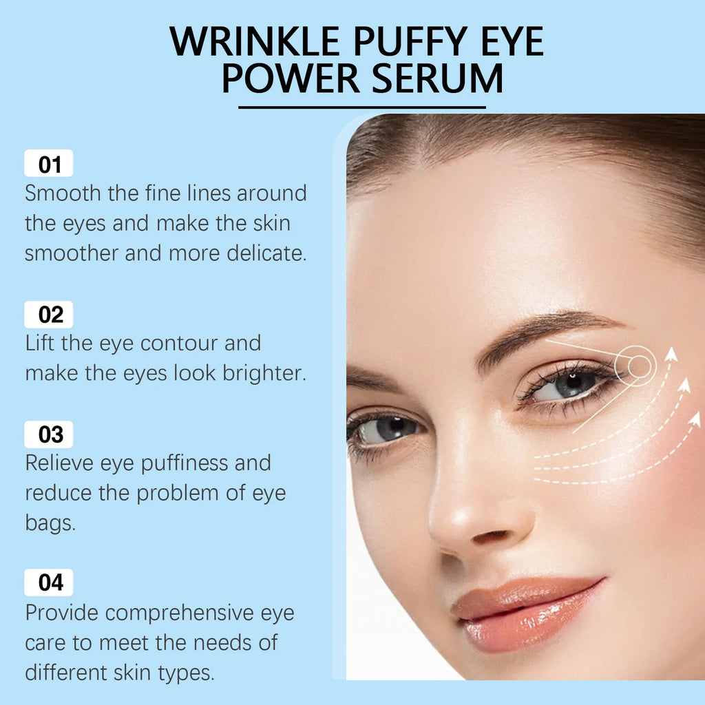Moisturizing Eye Serum Anti Puffiness Reduce Fine Line Bags Zpaxo