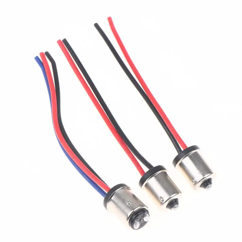 Pack of 2 Automotive Light Sockets; Male Base Connector for 1156 1157 LED Turn Signal Bulbs Zpaxo