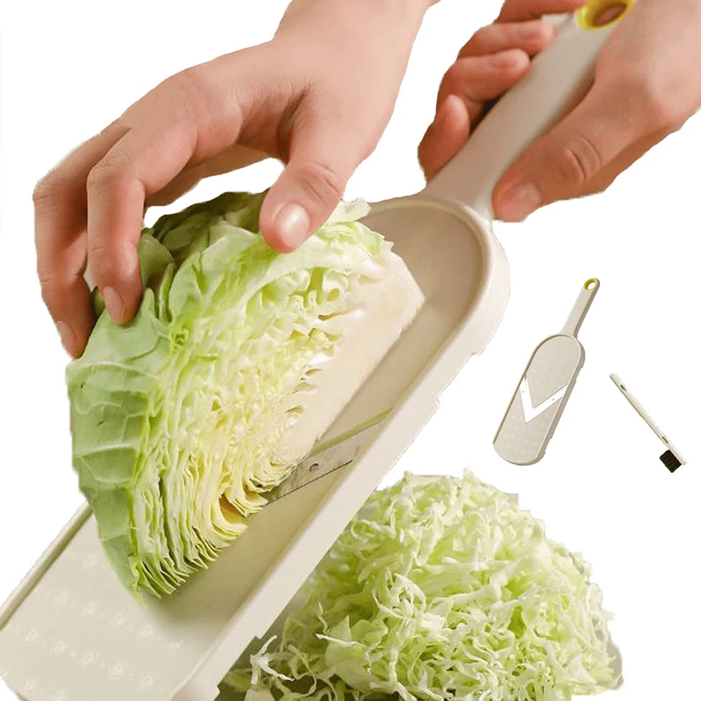 Handheld Vegetable Slicer With Brush Multifunctional Grater Slicing Tool for Cabbage Cucumber Potato Chips Fruit Cheese Grater Zpaxo