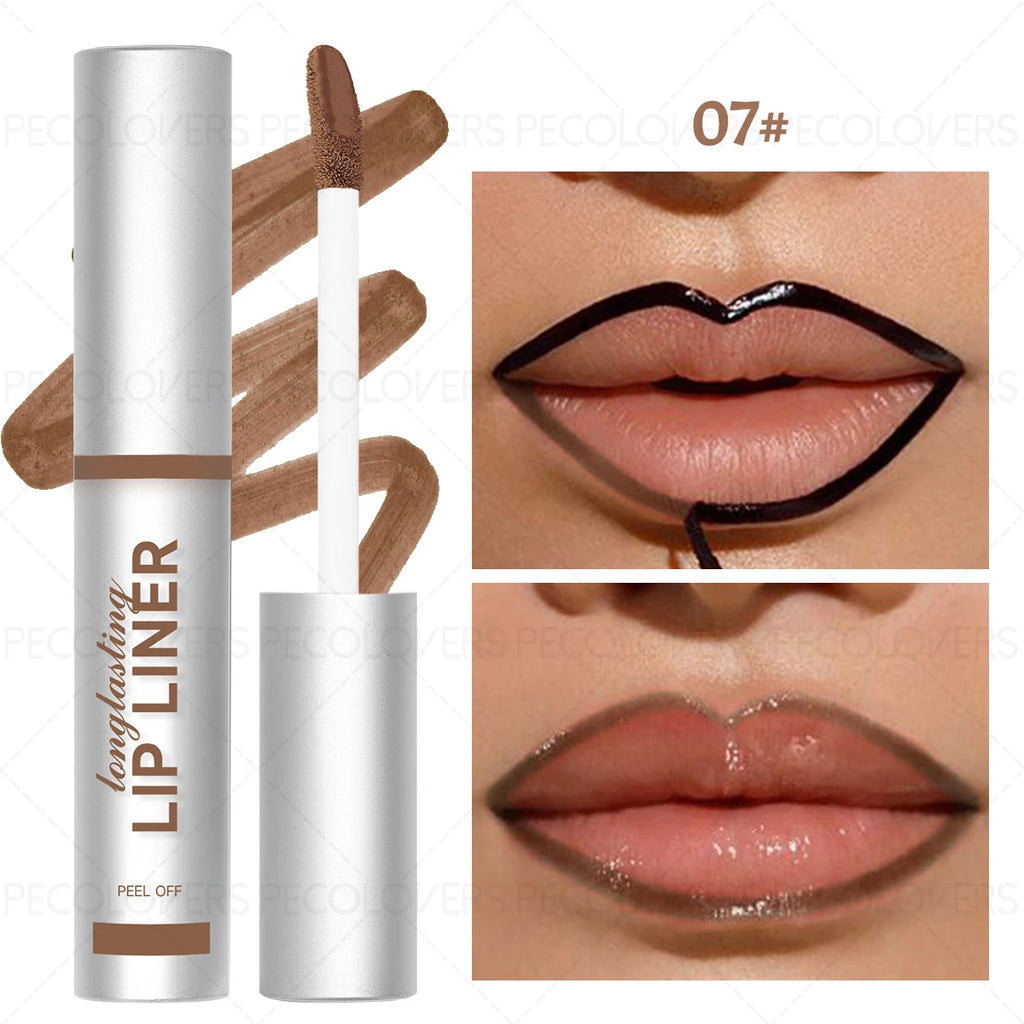 1PC Matte Lip Liner - Peel-Off Design, Waterproof & Long-Wearing, Easy to Use, Hydrating, Suitable for Light Beige Skin Types Zpaxo 07