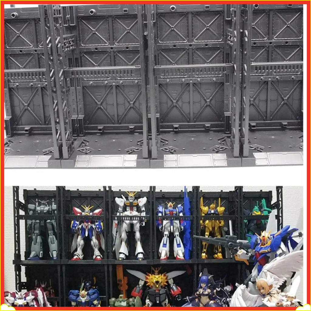 Universal Anime Cartoon Character Figure Model Storage Box Interlocking Organizer Stackable for LEGO,Anime Models,Gundam Models Zpaxo