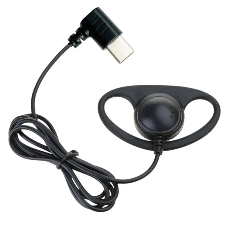652F Single Side Earbud Headphones Stereo Ear Hook Earphone Removable USB C/3.5mm for PC Smartphones MP3 MP4 Players Notebook Zpaxo