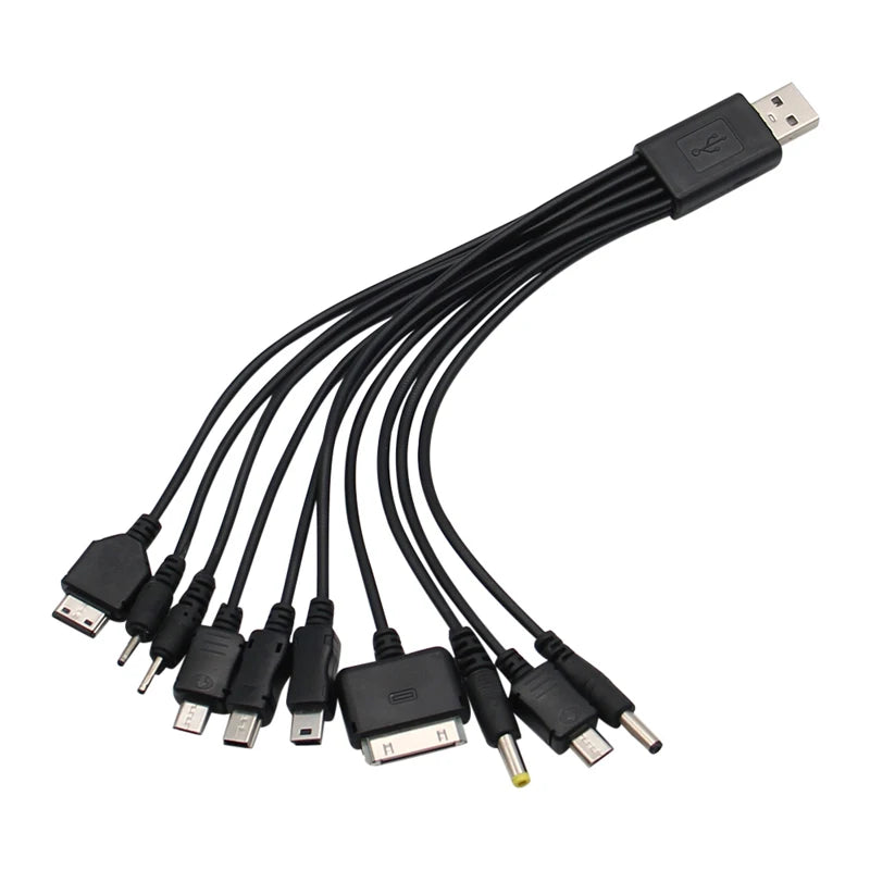 10 In 1 Multi-Function USB Cable Universal Phone Charging Cable Multi-ports Charging Cable Cord For Samsung Nokia Phone Charger Zpaxo Default Title