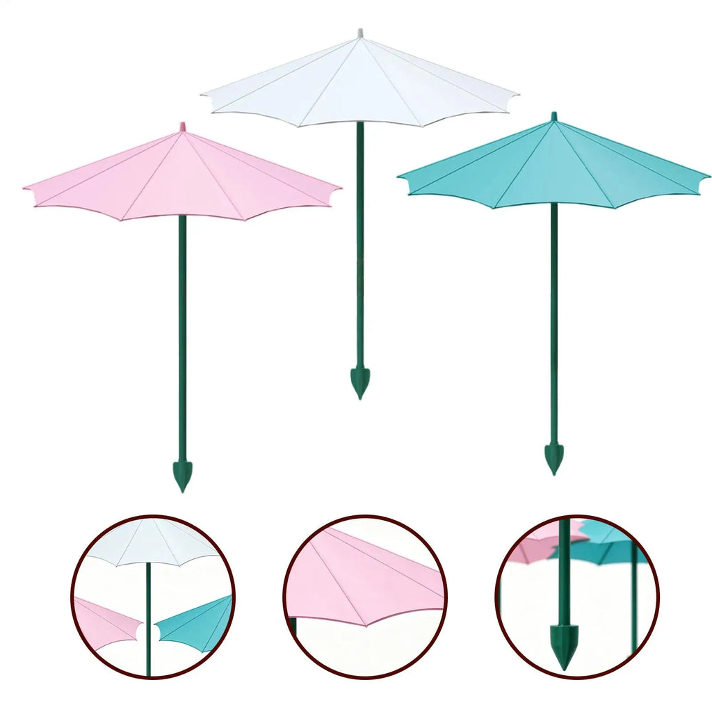 Plant Umbrella Small Outdoor Potted Shade UV Protection Garden