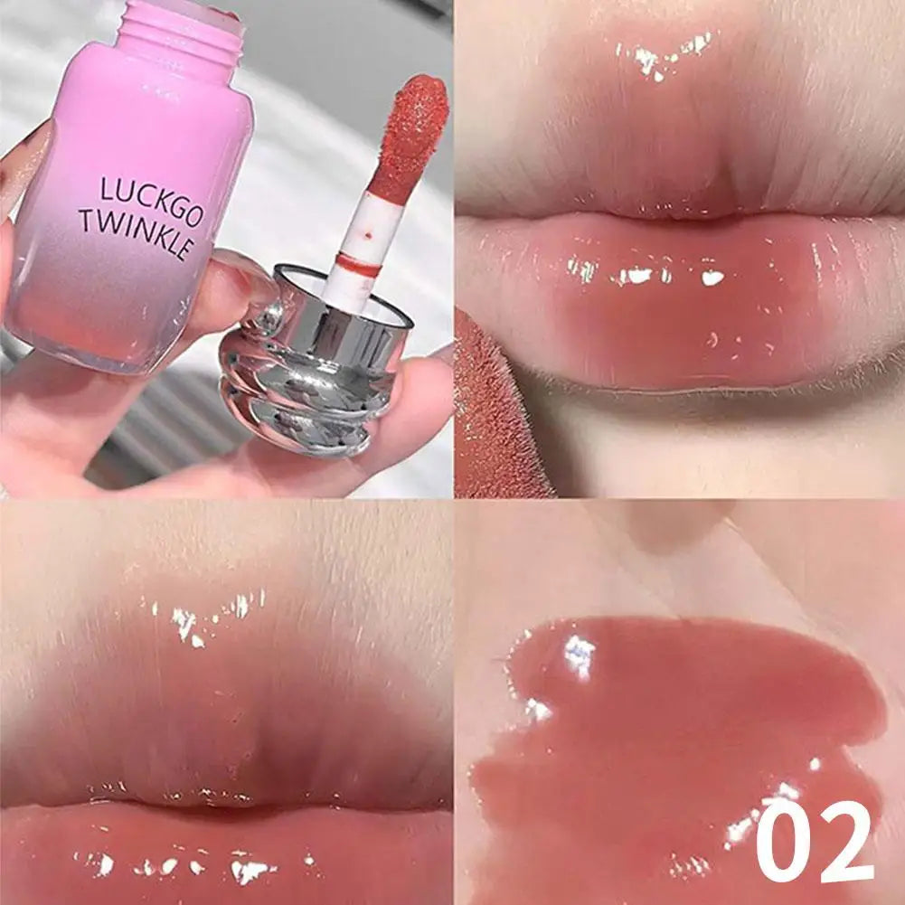 Mirror Lip Gloss – Moisturizing, Long-Lasting Glass Shine Mirror Lip Gloss Zpaxo Almond