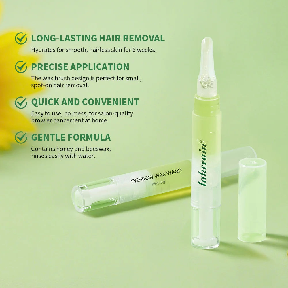 Hair Removal Wax for Eyebrow & Facial Aftercare Oil Set Gentle Long-Lasting Honey Water-Washable Hair Removal Kit Zpaxo