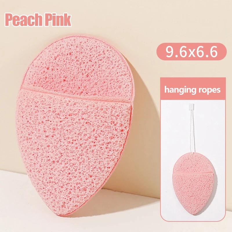 Face Wash Cleansing Puff Soft Cosmetic Sponge Deep Facial Mask Makeup Zpaxo Pink