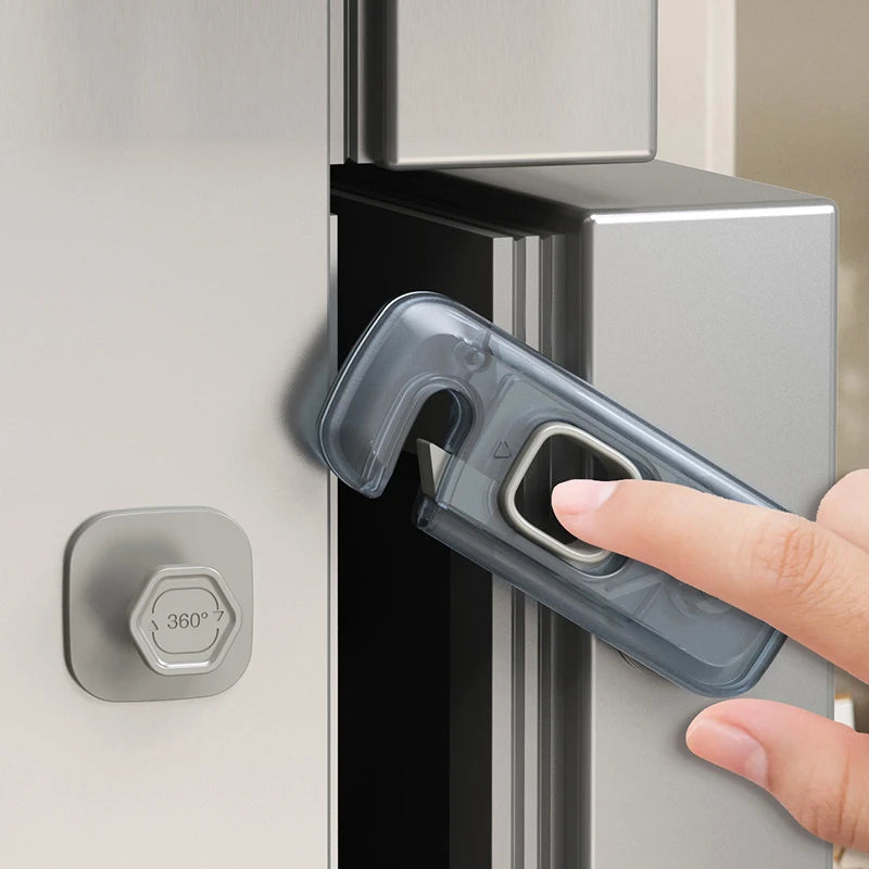 Home Refrigerator Lock Fridge Freezer Door Catch Toddler Kids Child