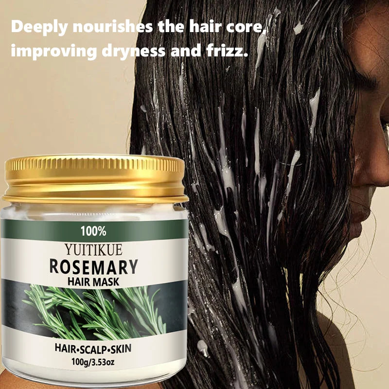 YUITIKUE Rosemary Hair Mask – Moisturize, Frizz Control & Elasticity Rosemary Hair Mask Zpaxo