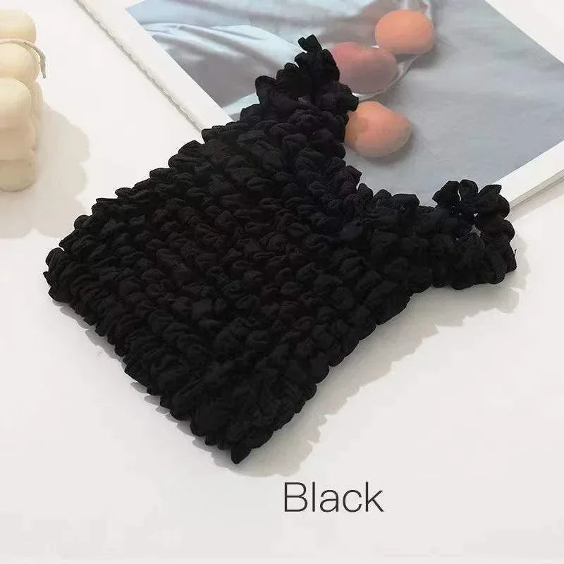 Foldable Expandable Stretch Storage Bag – Mini Pleated Pouch Expandable Storage Pouch Zpaxo Black