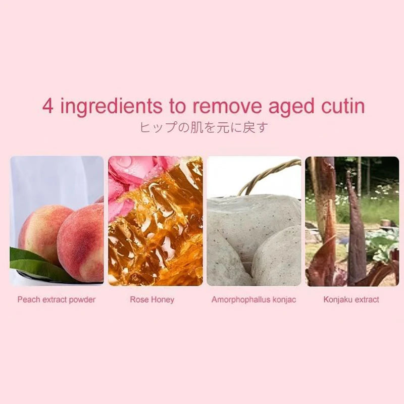 Peach Shaped Soap Intimate Skin Exfoliating Bar Moisturizing Feminine Care Smooth Tender Skin Daily Cleaning Care Products Zpaxo