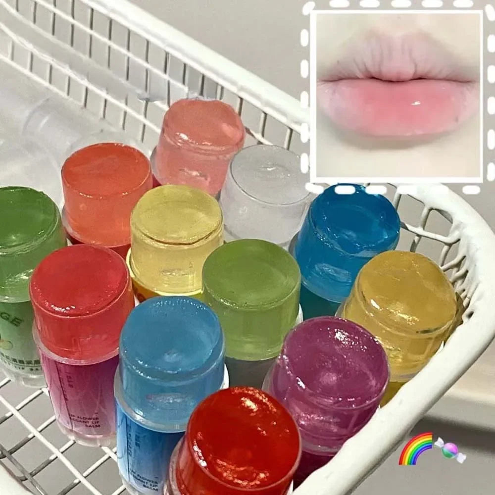 Transparent Coconut Fruit Lip Balm Care Moisturizing Fade Fine Lines Zpaxo
